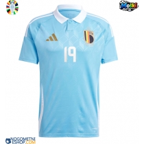 Moški Nogometni dresi Belgija Johan Bakayoko #19 Gostujoči EP 2024 Kratek Rokav